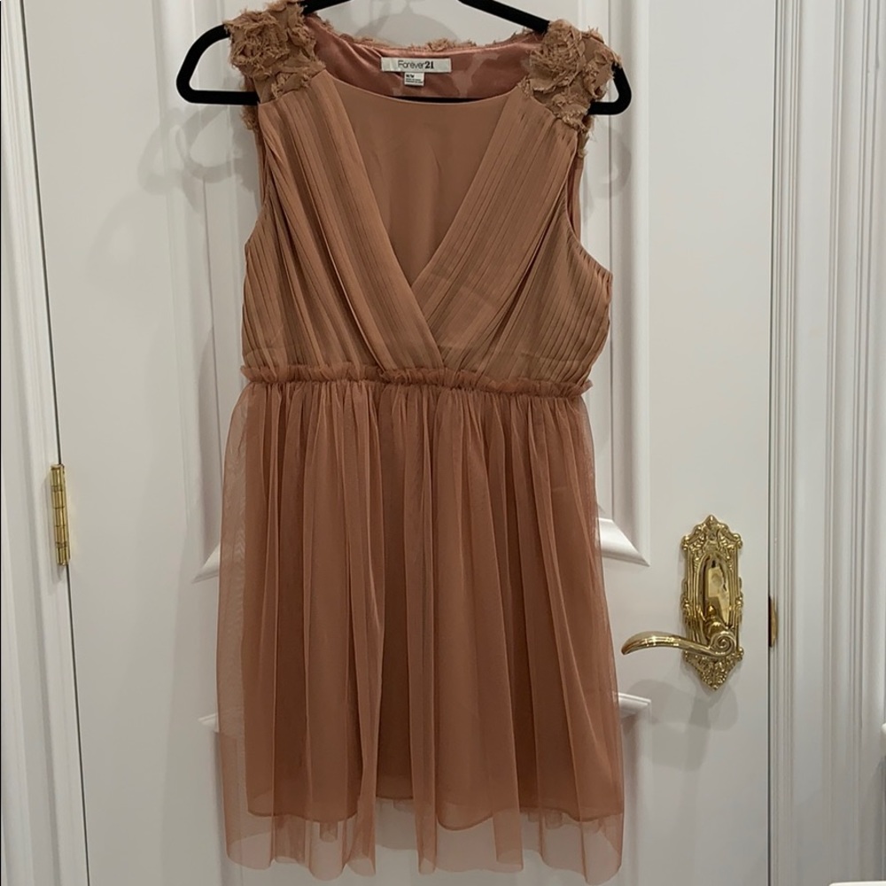 Forever 21 Cream Dress